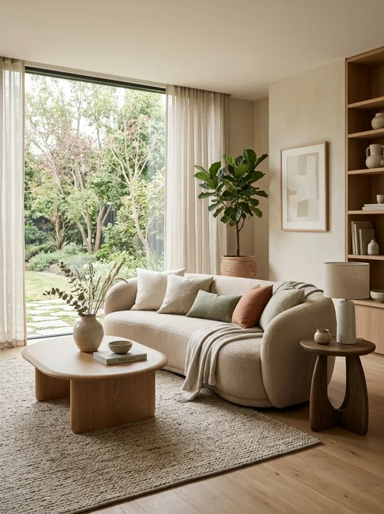 Add Curved Furniture for an Organic Feel