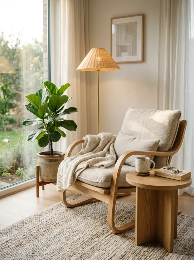 Build a Cozy Japandi Corner for Reading and Relaxing