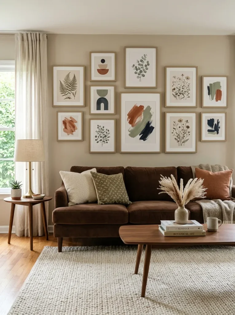 Gallery Wall Above Sofa