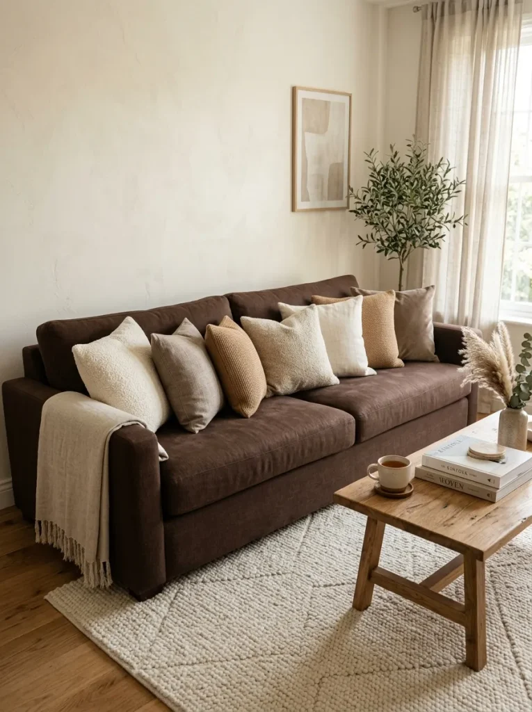 Layered Neutral Cushions