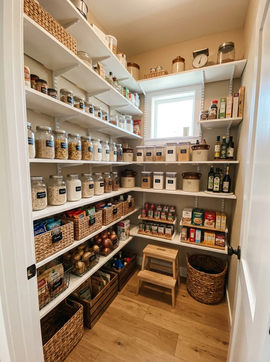 1. Adjustable Wall Shelving