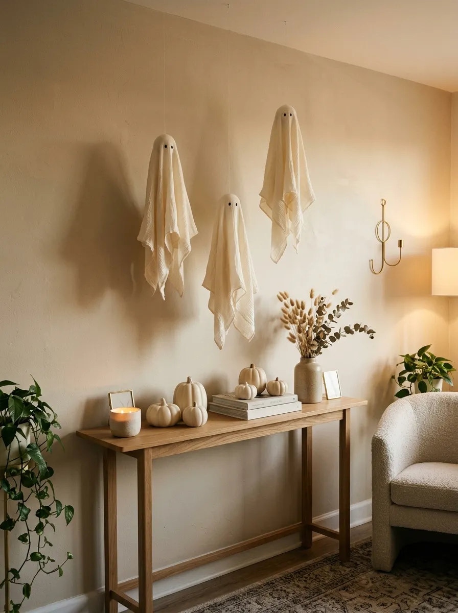 13. Elegant Ghost Wall Hangings