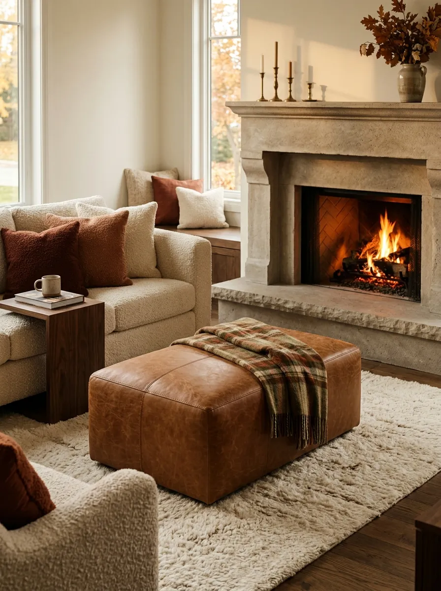 13. Fireside Ottoman Setup