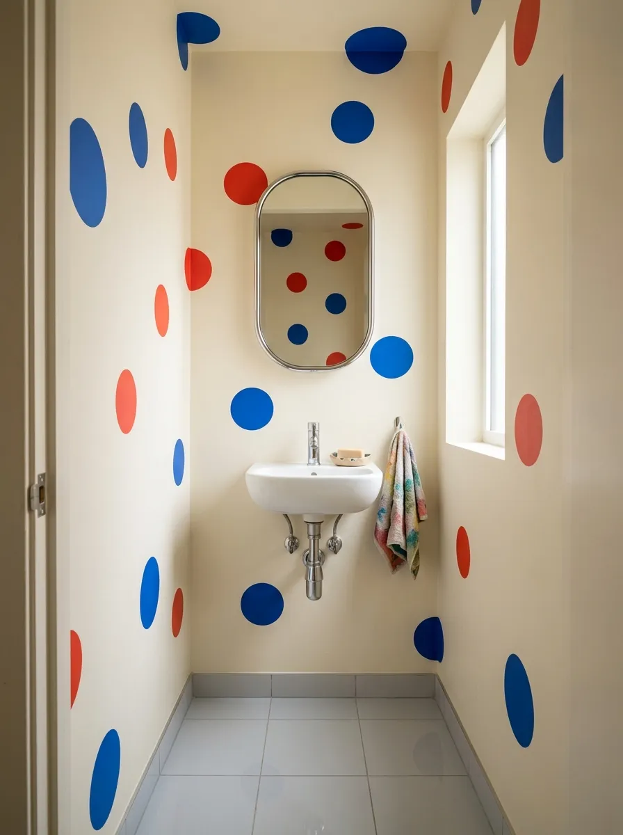 17. Oversized Polka Dot Walls