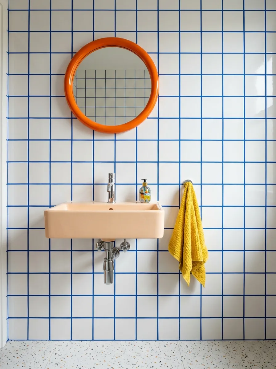 20. Contrasting Colored Grout