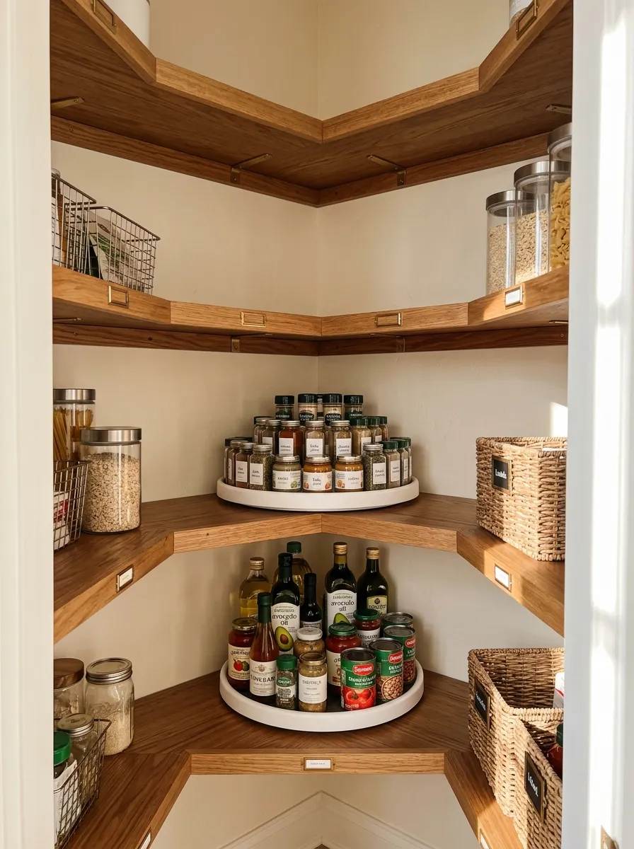 4. Corner Lazy Susan Shelves