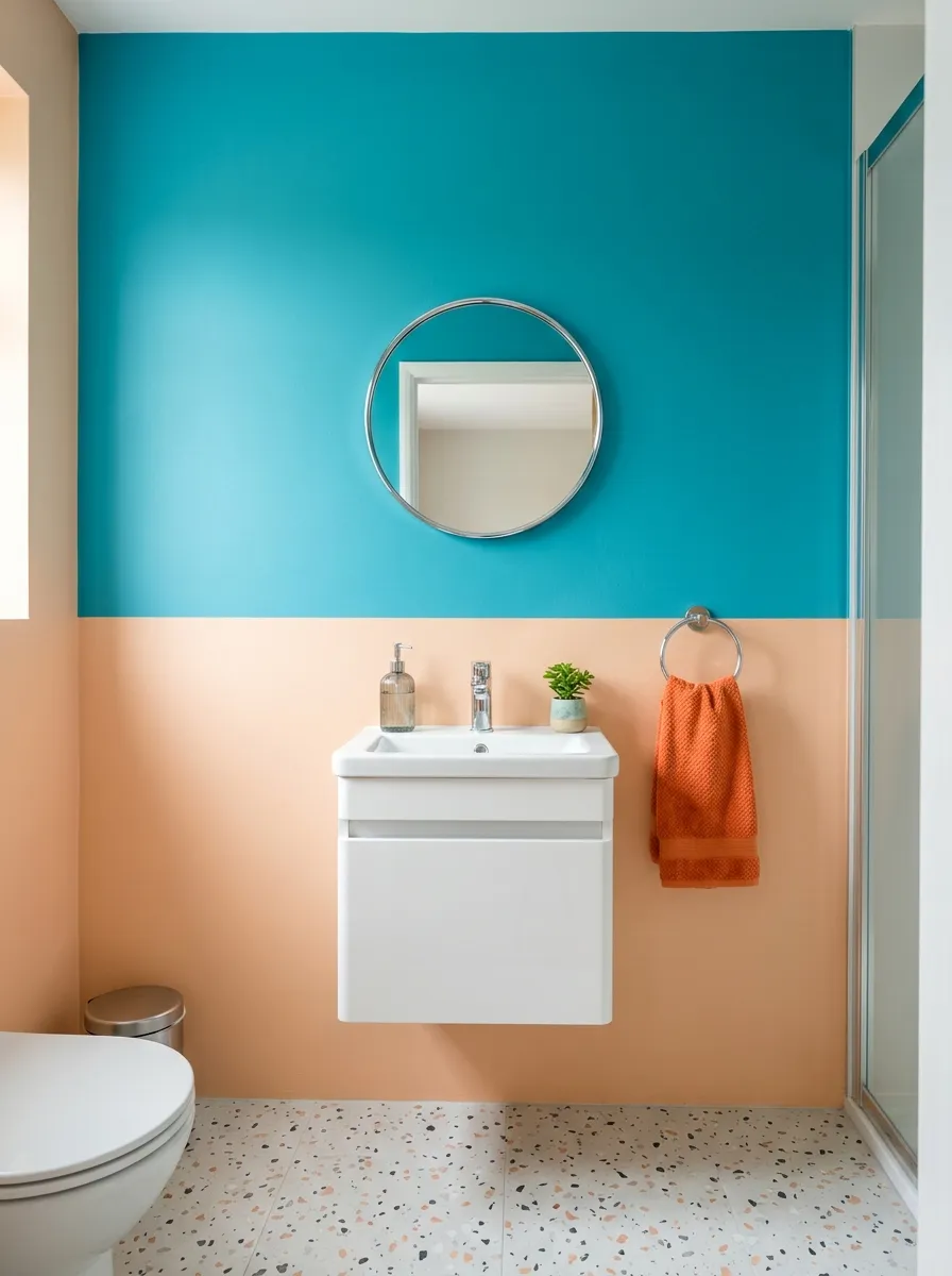 5. Color Blocked Walls