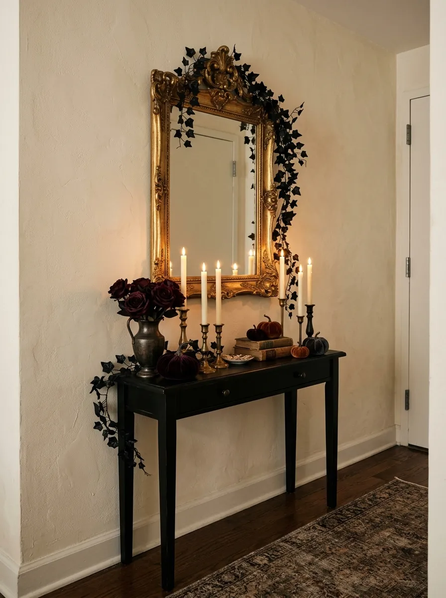 5. Vintage Gothic Mirror Styling
