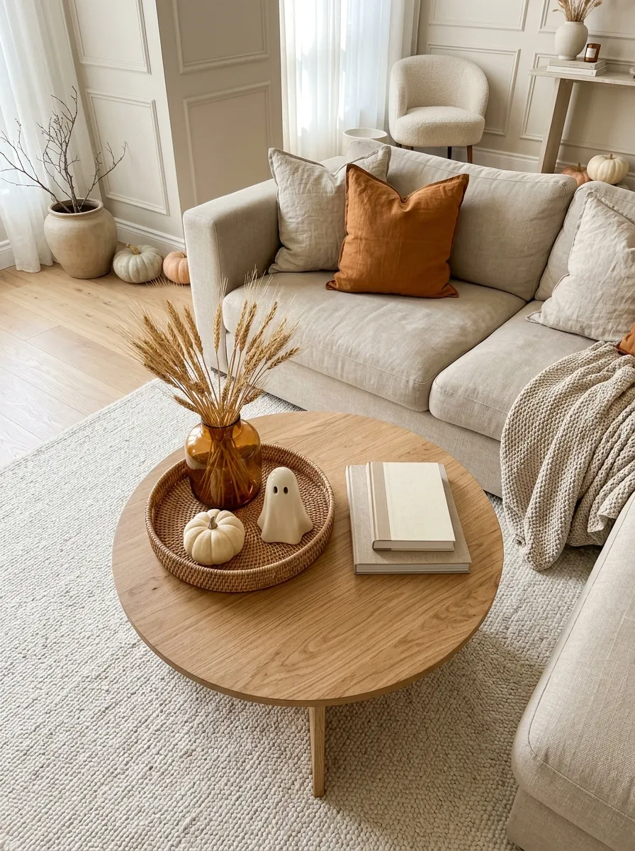 6. Neutral Halloween Coffee Table