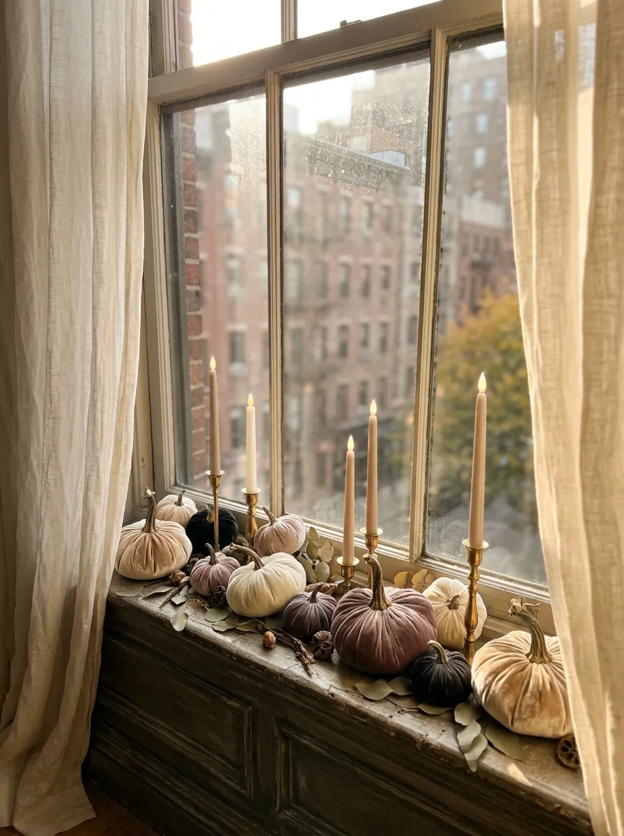 8. Velvet Pumpkin Window Display
