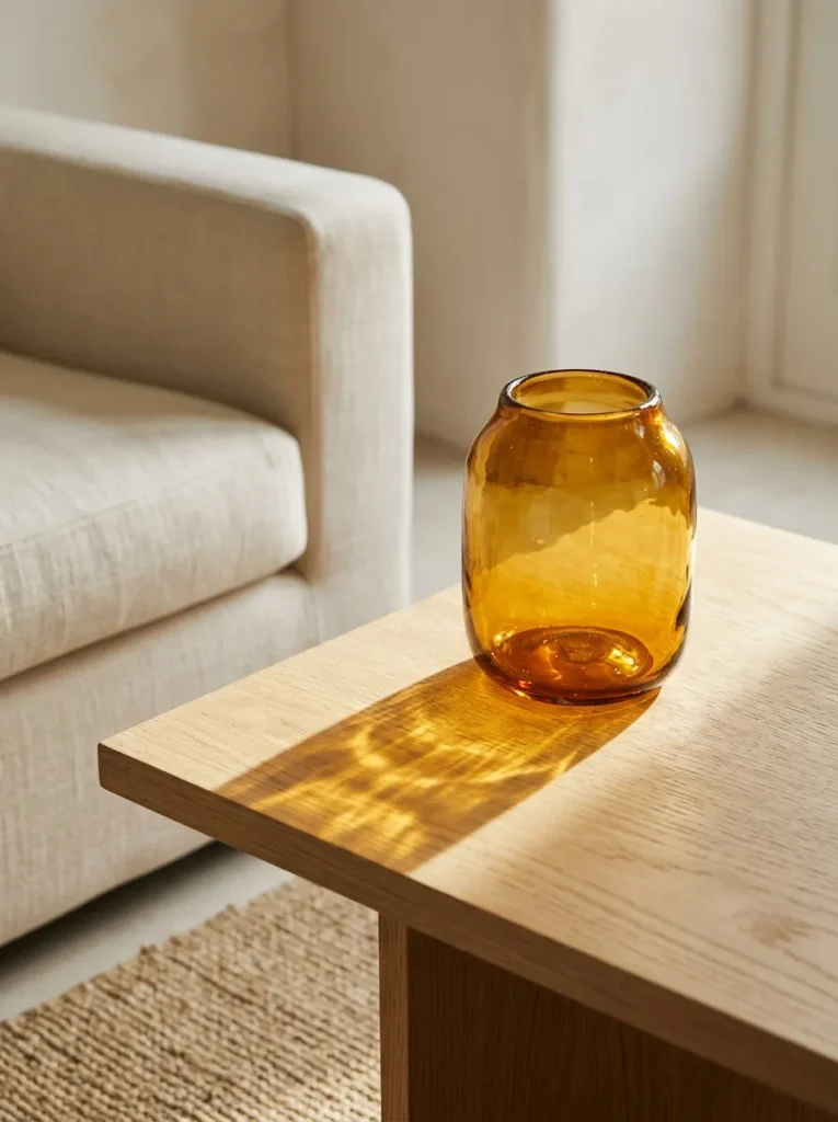 Amber Glass Accent