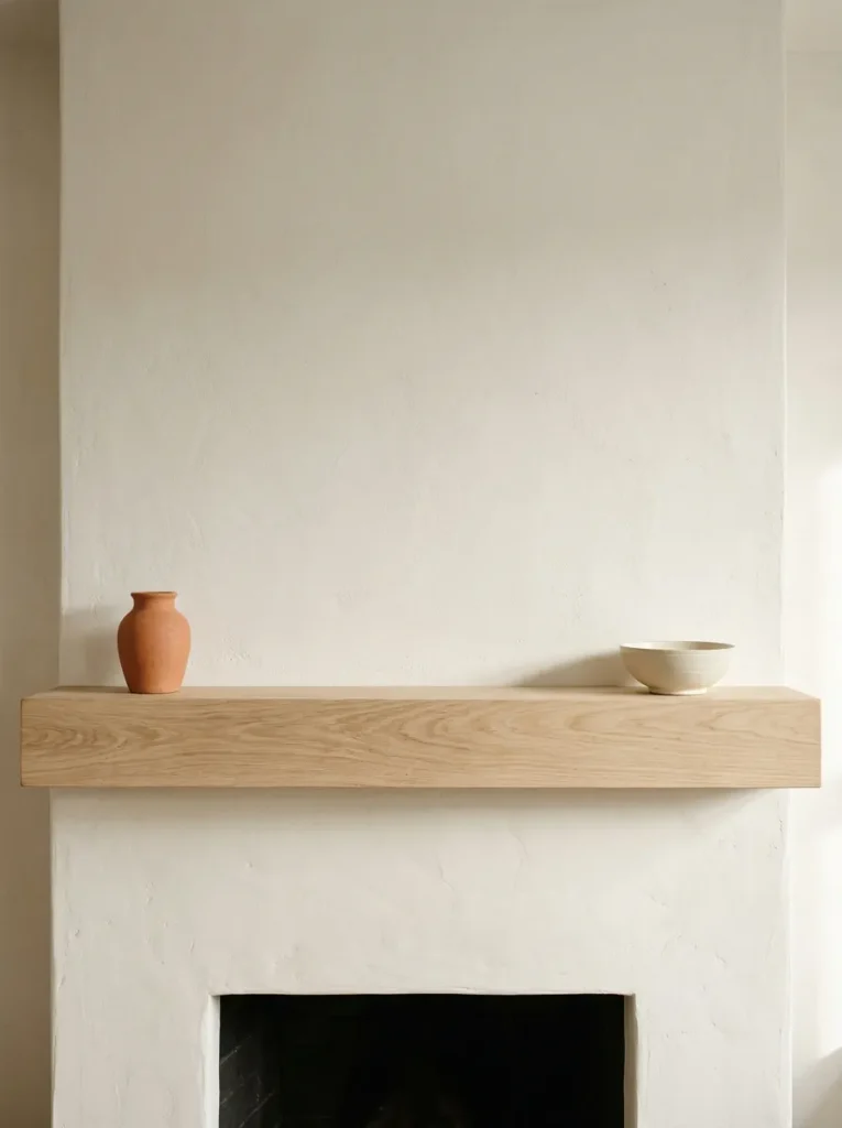 Bare Wood Mantel