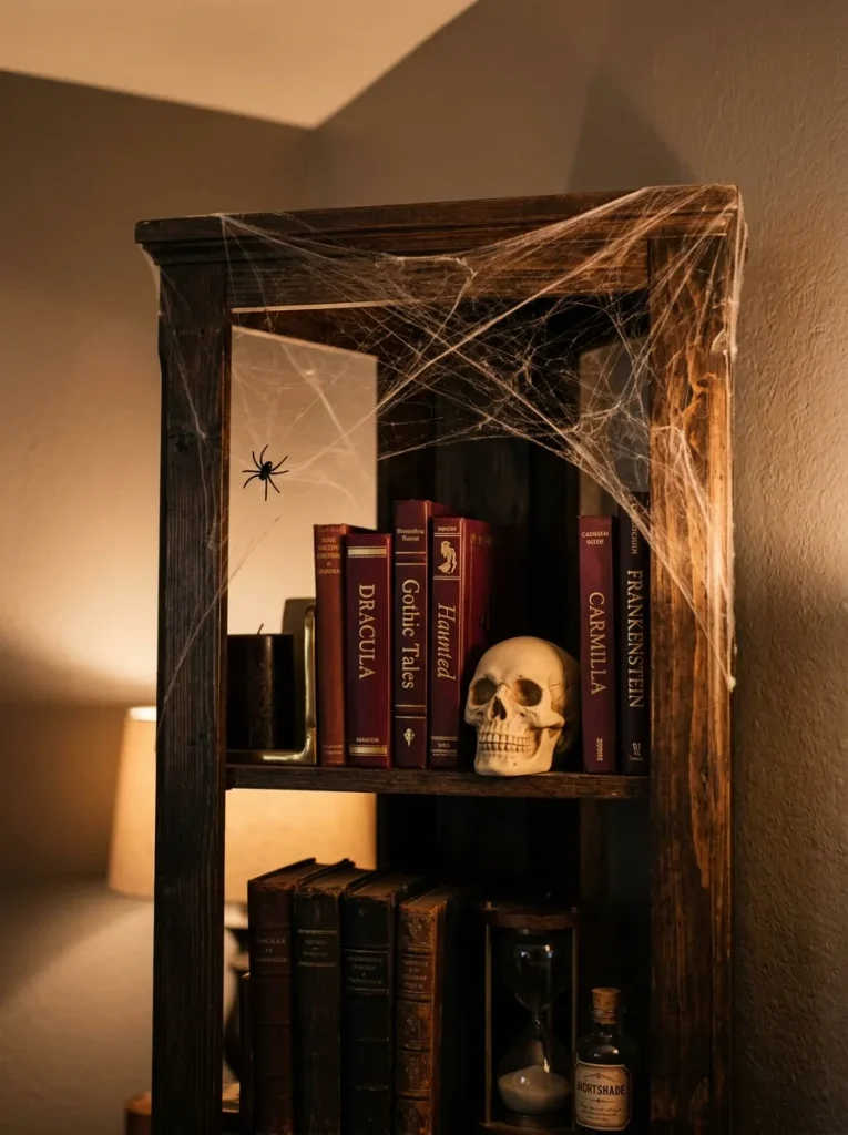 Cobweb Bookshelf Corners