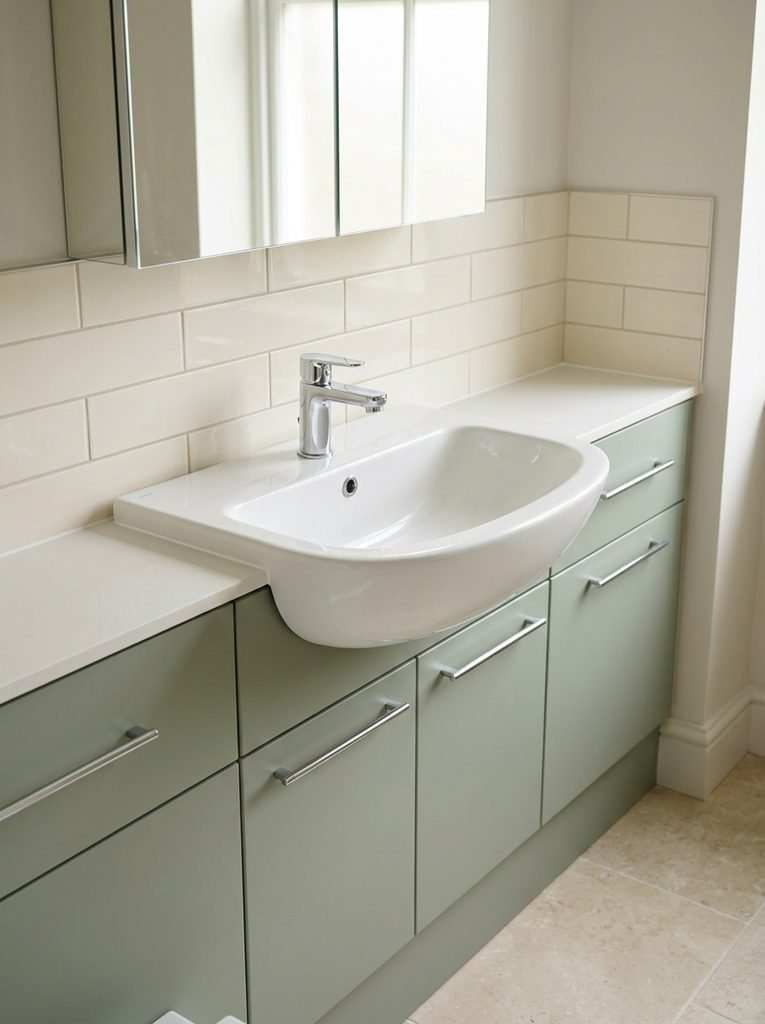 Compact Semi Recessed Sink