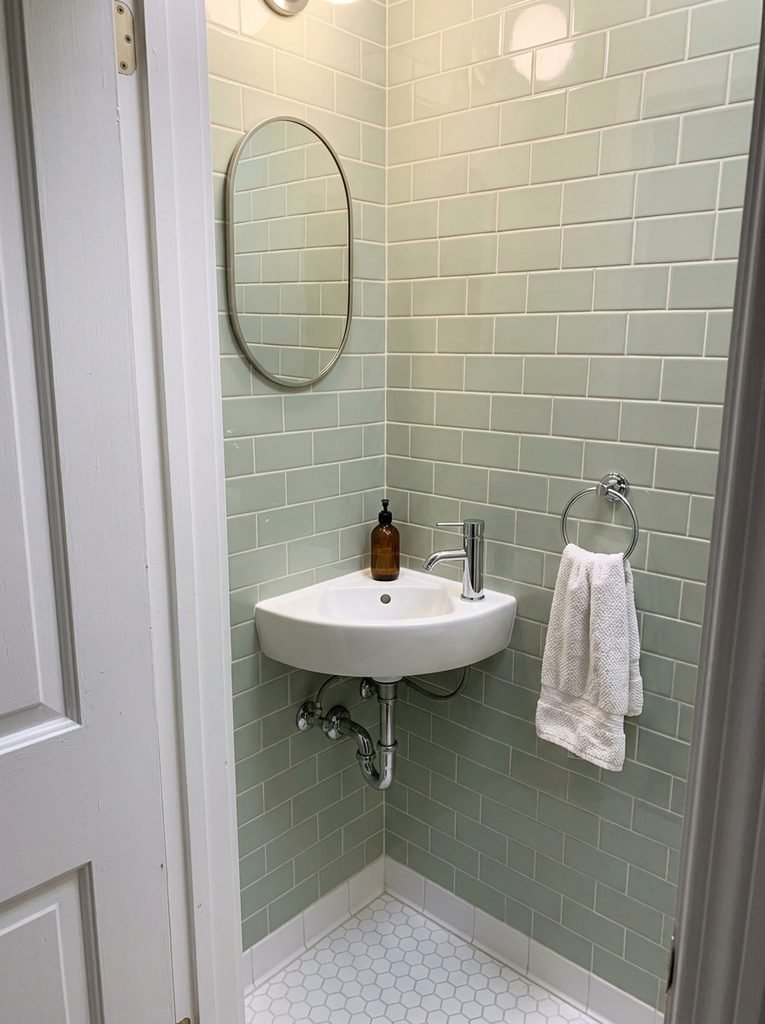 Corner Wall Mount Sink