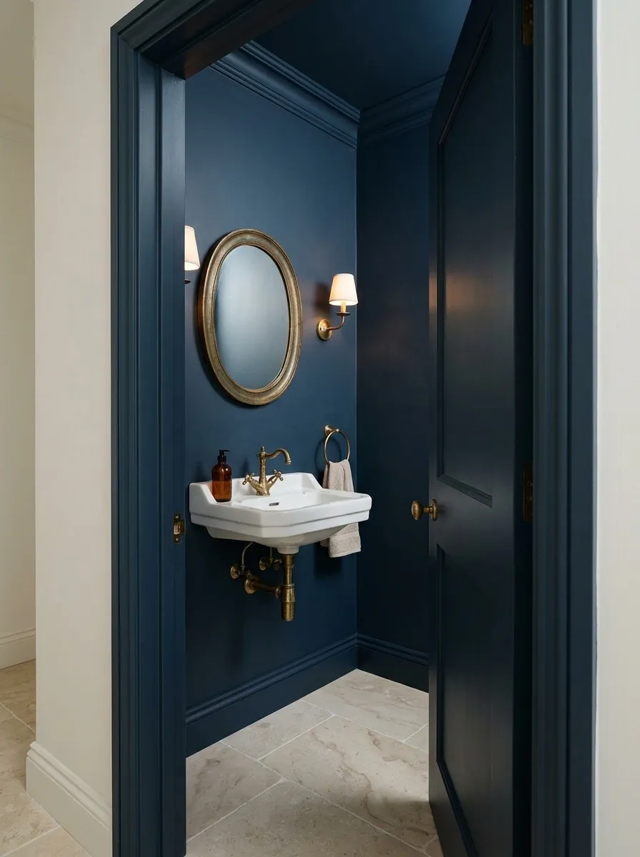 Deep Blue Color Drenching