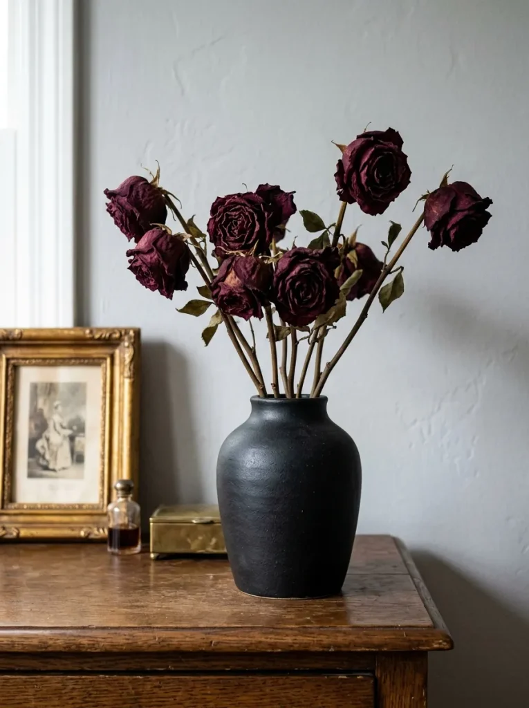Dried Rose Display
