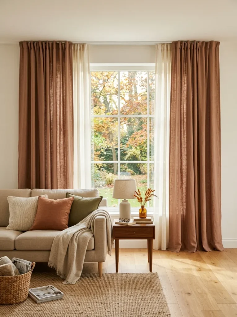 Earthy Curtain Panels