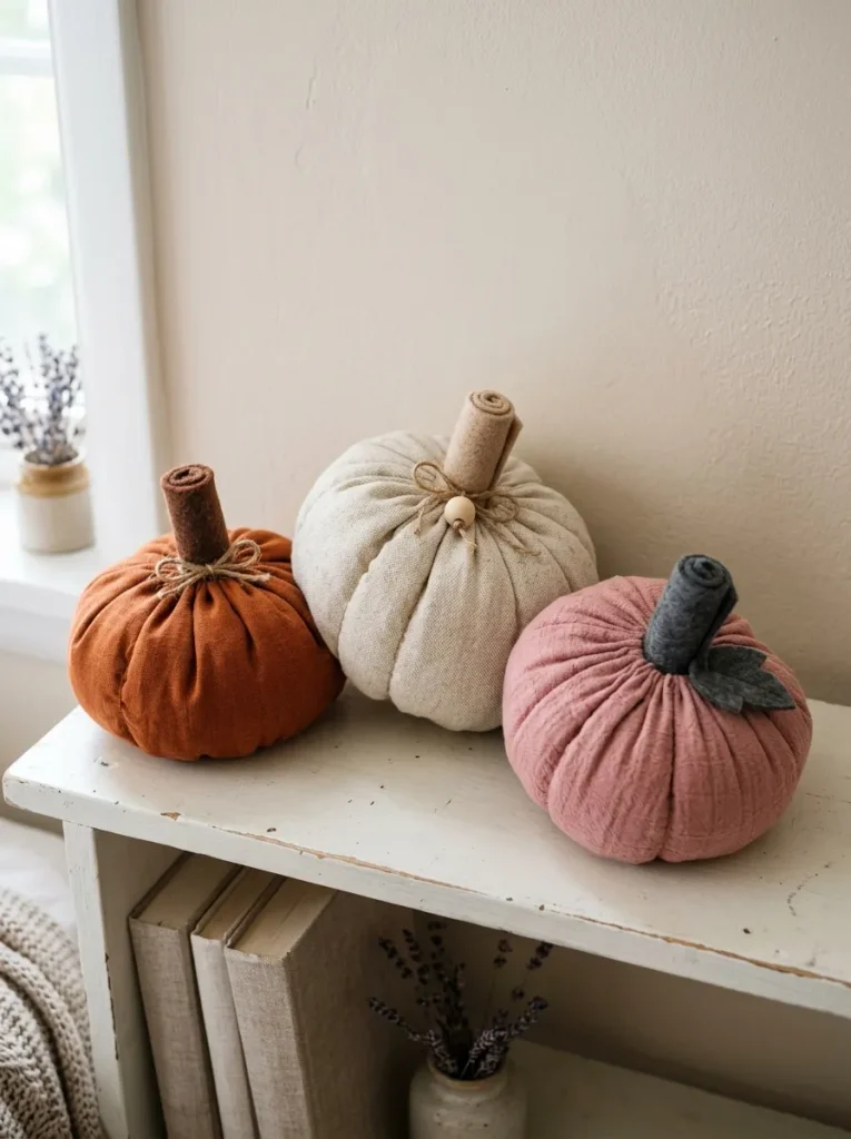 Fabric Scrap Pumpkins