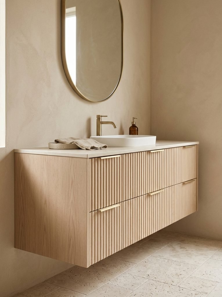 Fluted Vanity Front