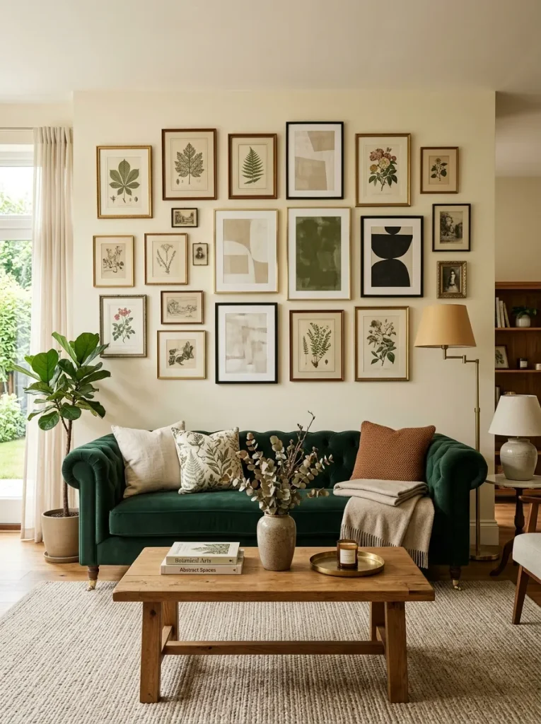 Gallery Wall Above Sofa