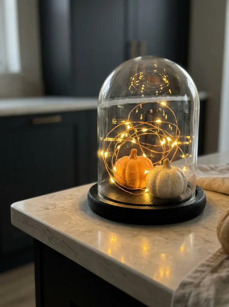 Glowing Cloche Display