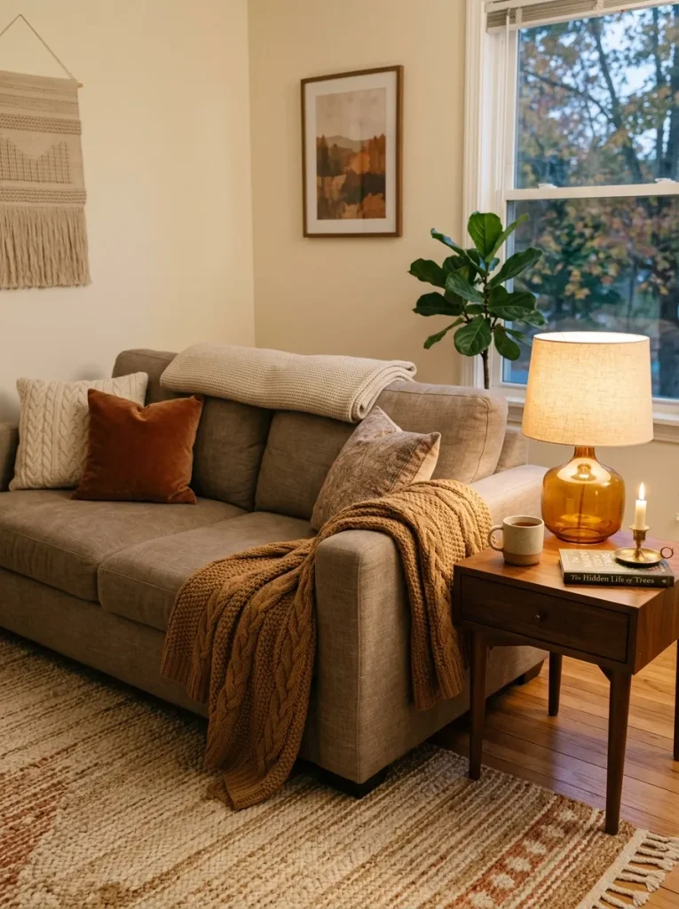 Layered Sofa Throws