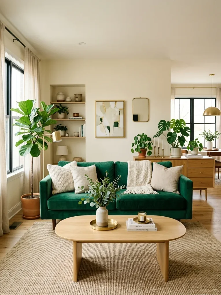 Living Room Ideas With a Green Couch