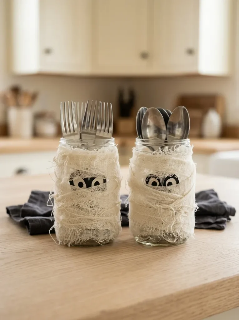 Mummy Utensil Jars