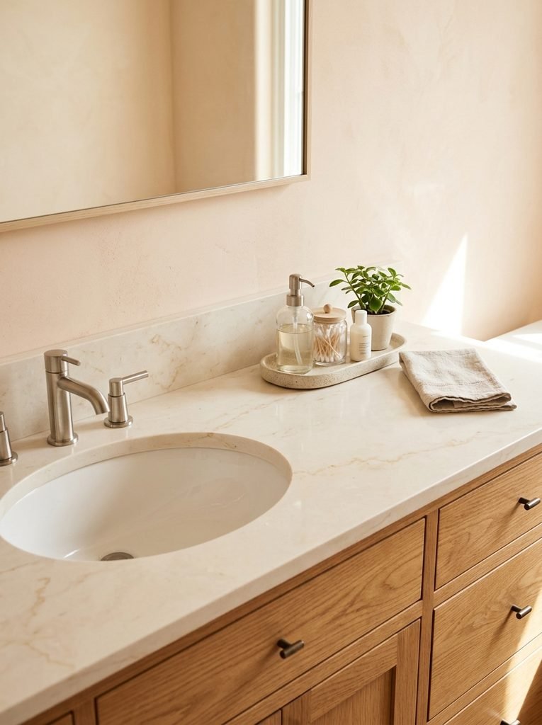 Offset Basin Countertop