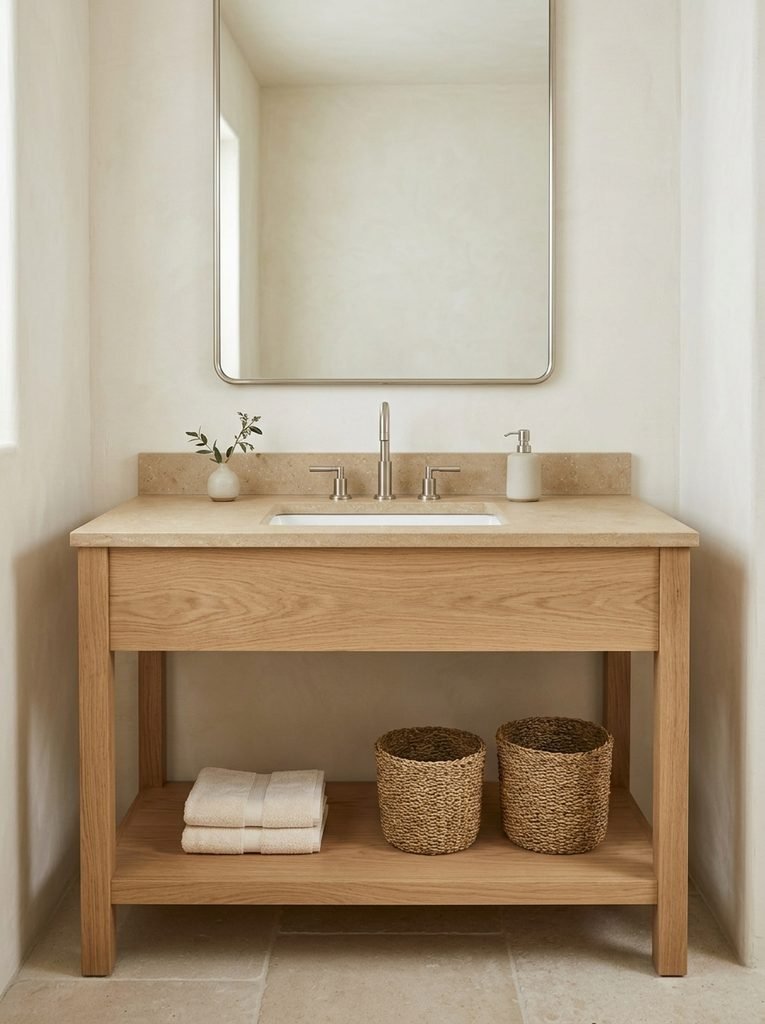 Open Shelf Vanity