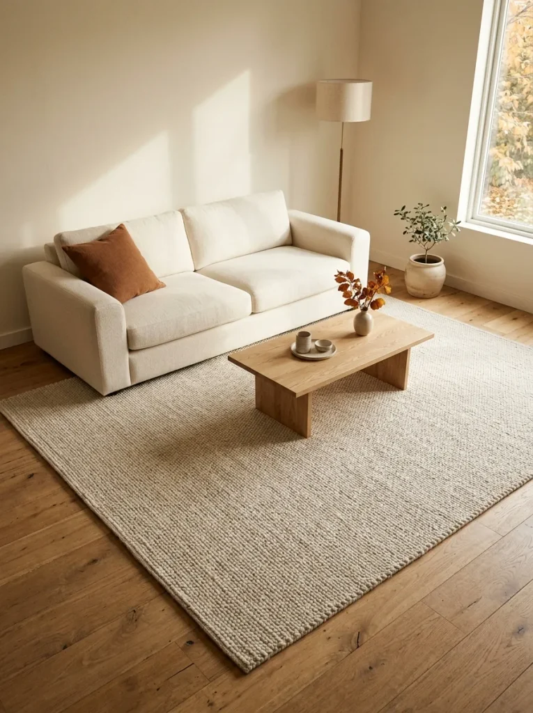 Pale Wool Rug