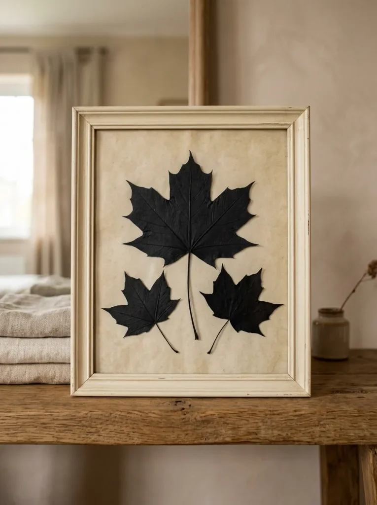 Pressed Leaf Shadow Frame