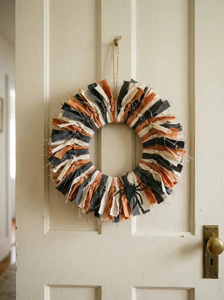 Rag Ribbon Door Wreath