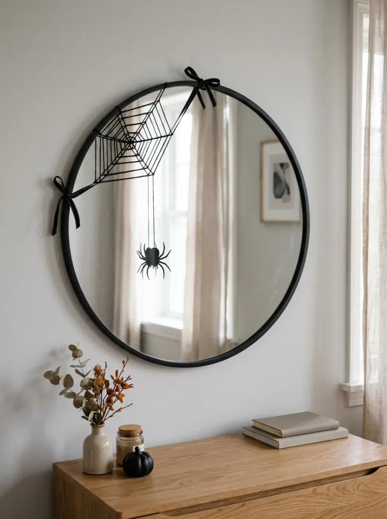 Ribbon Spiderweb Mirror