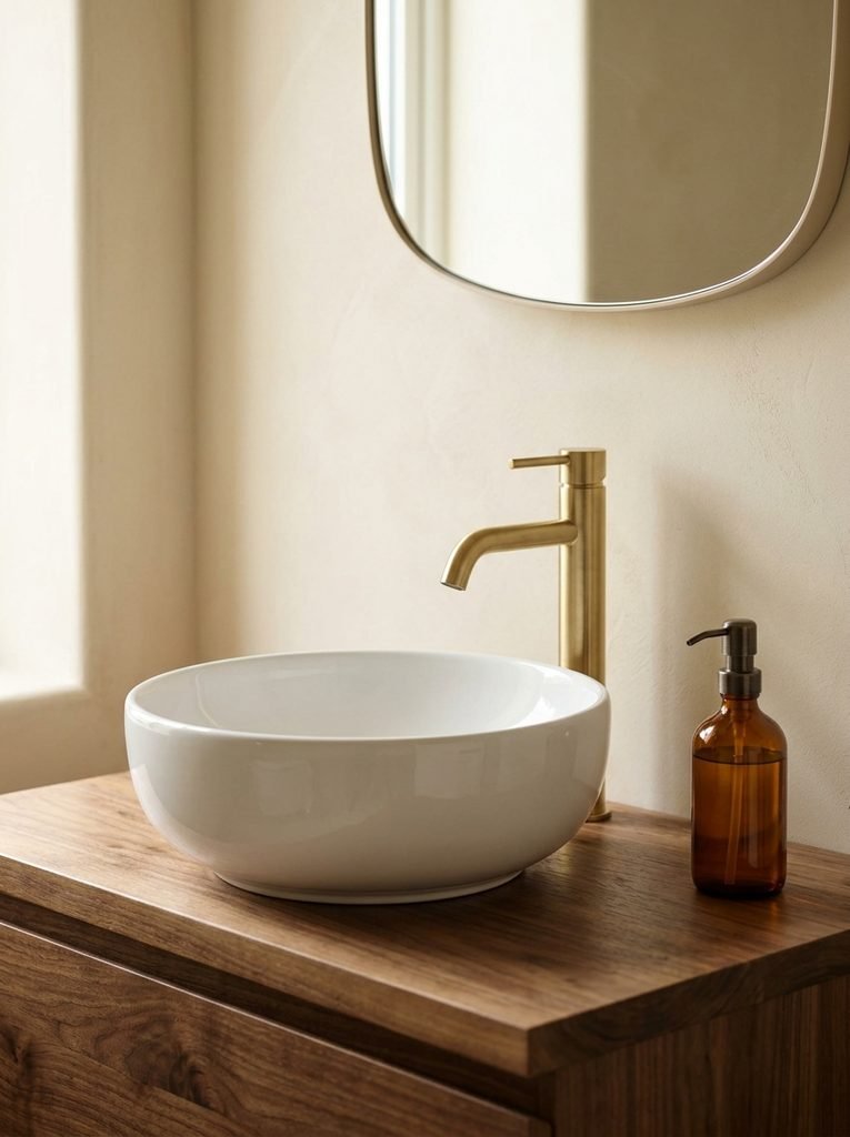 Round Ceramic Vessel Sink