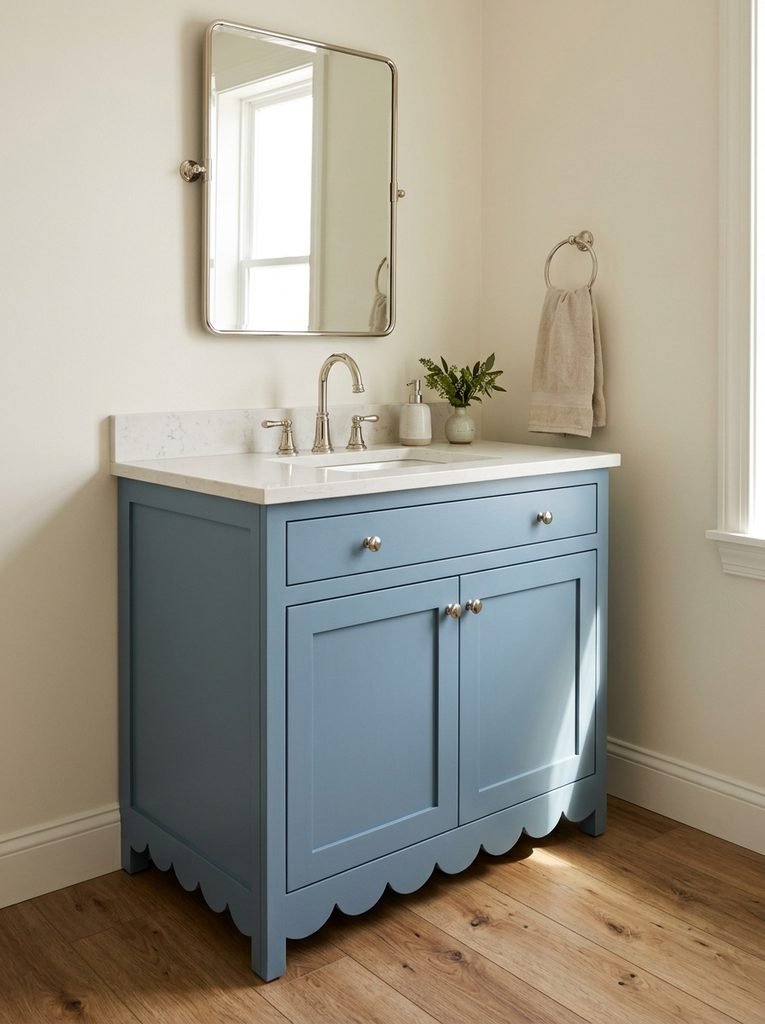 Scalloped Vanity Detail