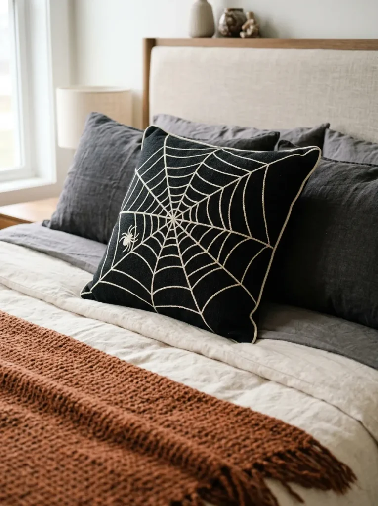 Spiderweb Accent Pillow