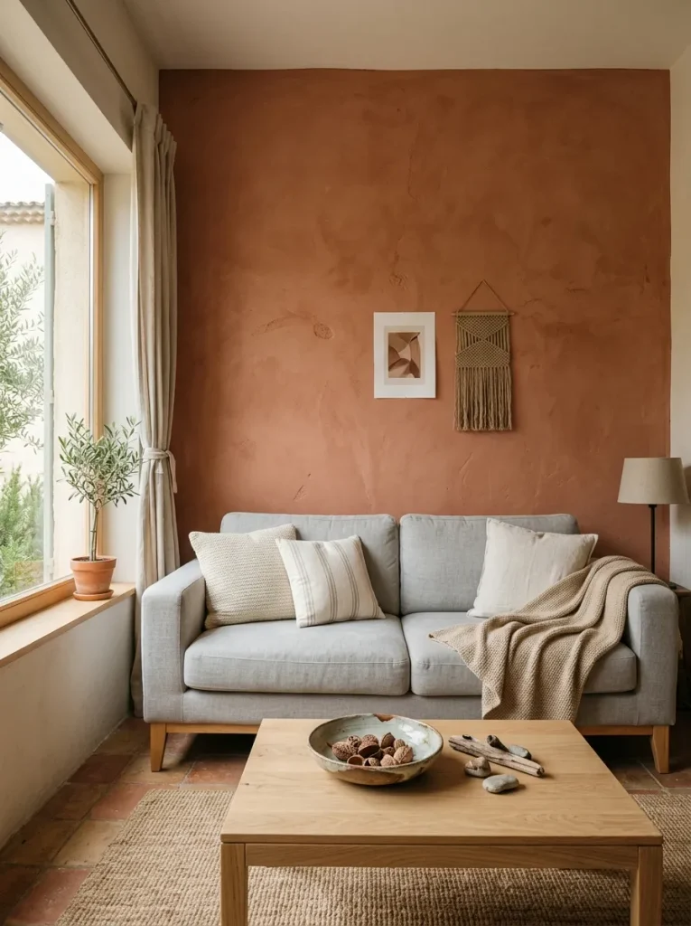 Terracotta Accent Wall