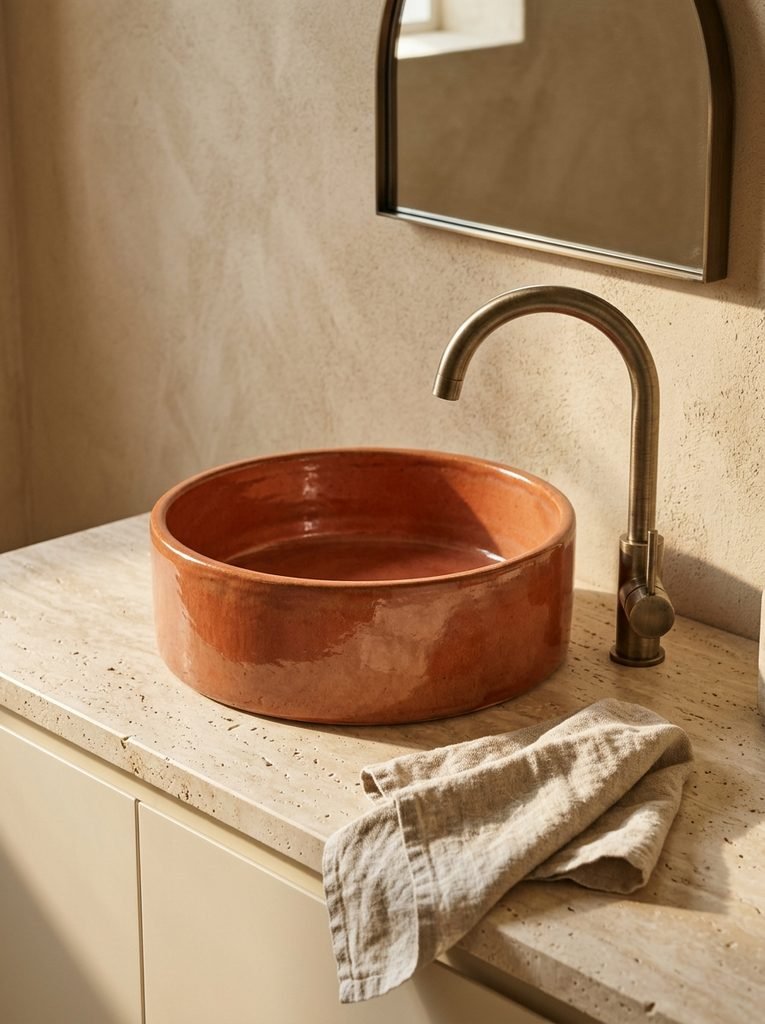 Terracotta Vessel Basin