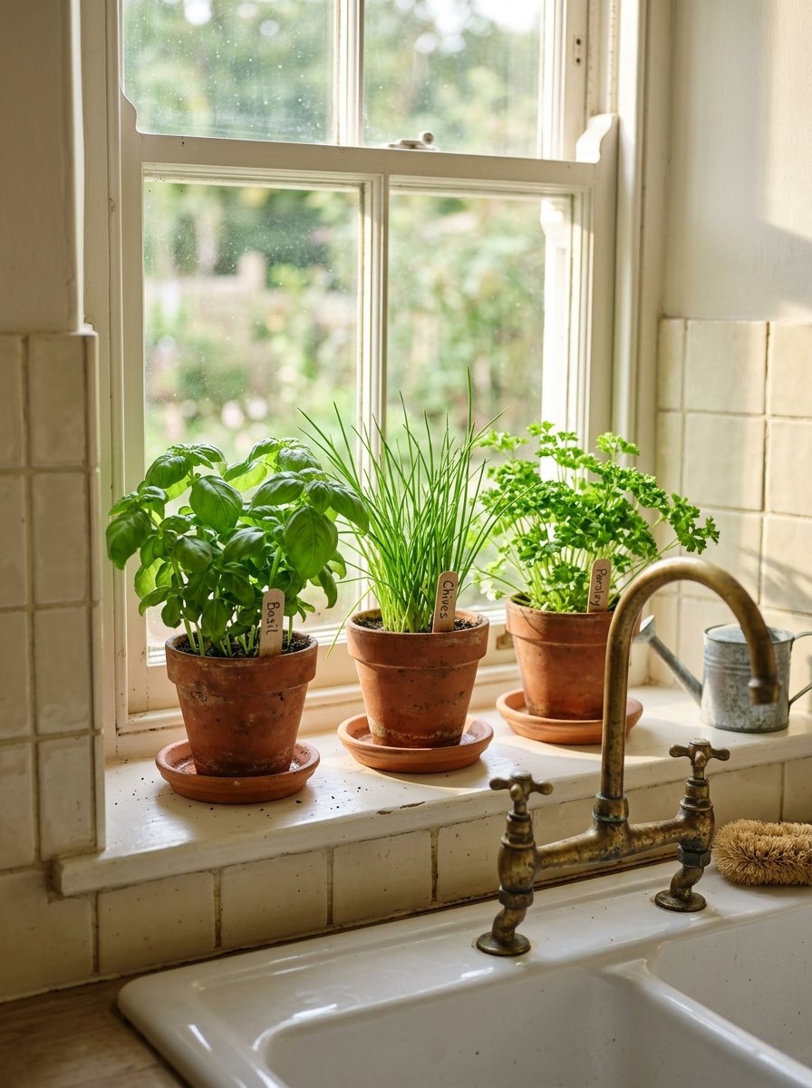Windowsill Herb Pots