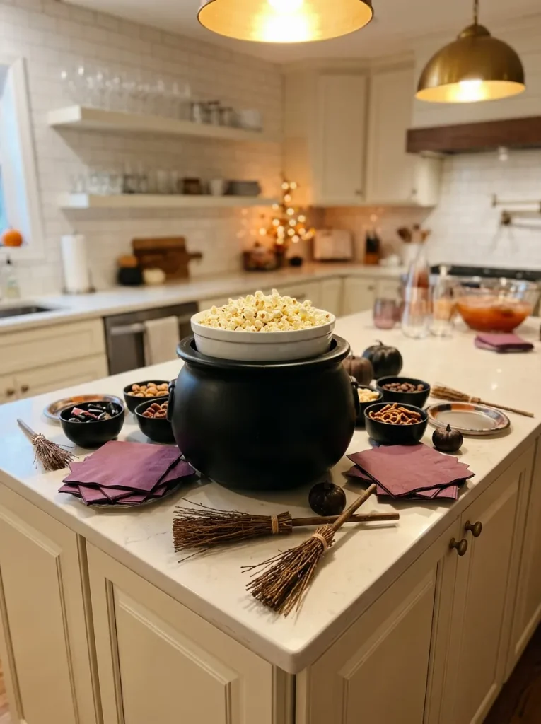 Witch Cauldron Snack Station