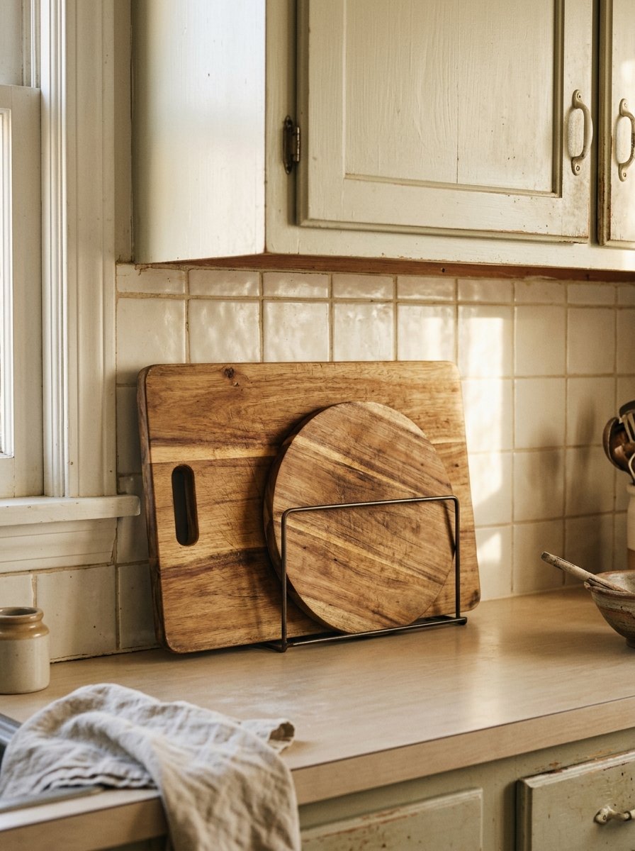 Wood Cutting Board Display